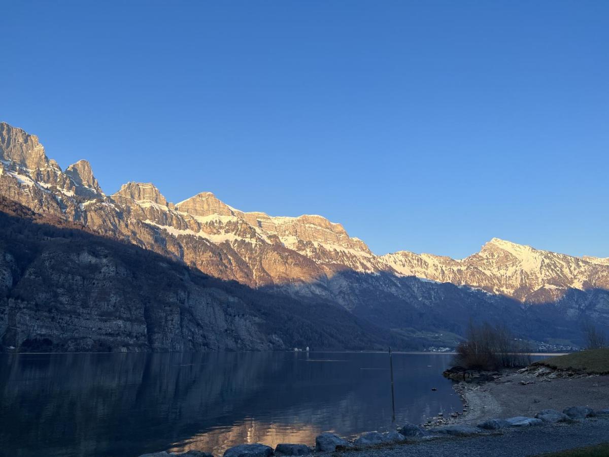 Walensee Apartment, Lakeside Dream Unterterzen Екстер'єр фото